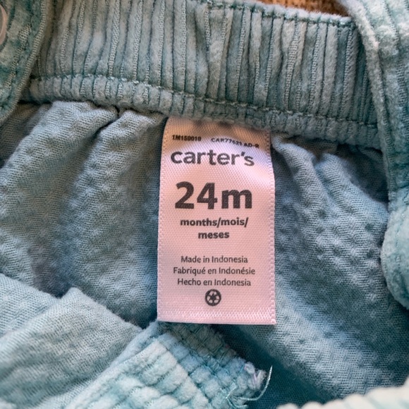 Carter’s Teal Corduroy Pinafore Dress - 24 months - Picture 5 of 6